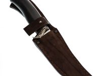 Нож Ворон, сталь дамаск, мельхиор