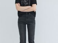 Джинсы Mom с высокой посадкой, Серый