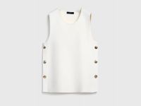 Топ с пуговицами, Белый