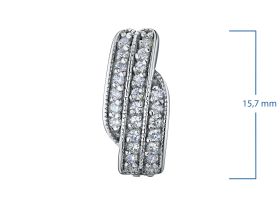 Серьги из белого золота э4712сг04202780