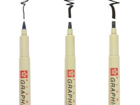 Линер-маркер для подписи Sakura "PIGMA GRAPHIC" 3 мм, черный