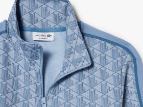 Мужская жаккардовая толстовка Lacoste PARIS с монограммой
