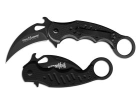Складной нож Fox Karambit, сталь N690, рукоять стеклотекстолит G-10, чёрный