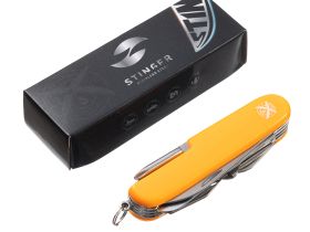 Нож перочинный Stinger 89 мм, 15 функций, оранжевый