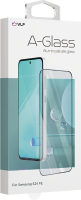 Защитное стекло VLP A-Glass для Samsung Galaxy S24 FE с чёрной рамкой