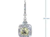 Серьги из серебра с и цитринами э0673сг04250361_white