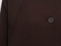 Жакет с добавлением льна и отложным воротником