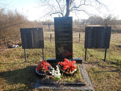 Братская могила, где захоронены солдаты Великой Отечественной войны, умершие от ран в военном госпитале в 1943 году