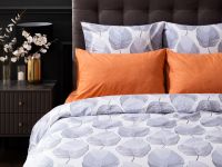 Постельное белье Modico Blue Orange/Модико (синие листья)