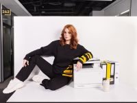 лонгслив с полосами S-M