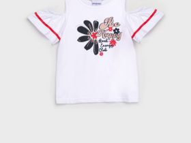 Фуфайка трикотажная для девочек (футболка)