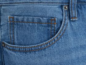 Базовые прямые джинсы, Голубой