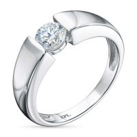 Классическое кольцо из белого золота э4712кц08210857_white