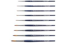 Кисть синтетика №14 круглая Tintoretto "Bronze" на короткой ручке