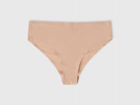 Бесшовные трусы со средней посадкой, Бежевый