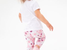 Брюки детские трикотажные для девочек (легинсы), 2 пары в комплекте