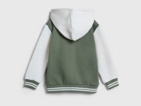 Бомбер с капюшоном для мальчиков, Зеленый