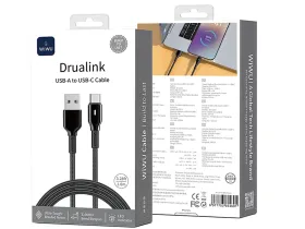 Кабель WIWU Drualink USB/Type-C (Wi-C073) 1м (черный)