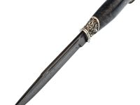 Нож Варан, сталь дамаск, рукоять карельская береза