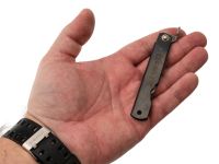 Нож складной Higonokami Nagao Kanekoma, сталь SK-5, японский традиционный, рукоять нержавеющая сталь черная