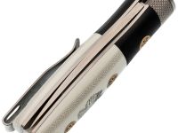 Складной нож Reptilian "Лесовик-01", сталь D2, рукоять G10, Limited Edition, белый