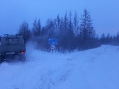 На зимнике автодороги «Кобяй» установили грузоподъемность до 30 тонн