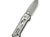 Складной нож WE Knife Tyro, сталь CPM 20CV, рукоять титан, серый