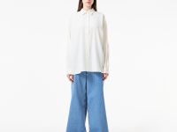 Женская хлопковая рубашка Lacoste Loose Fit