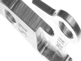 Держатель заднего переключателя "петух" Meta №52 фрезерованный (серебристый)