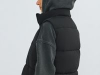 Утеплённый жилет, Черный