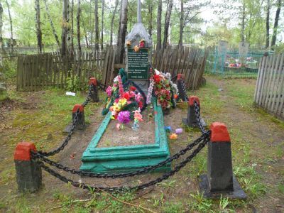 Могила советских пограничников, погибших в боях с японскими милитаристами в 1945 г.