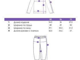 Комплект детский трикотажный для мальчиков: фуфайка (футболка с длинными рукавами), брюки