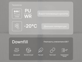 Утепленная куртка с капюшоном