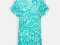 Блузка с коротким рукавом и принтом