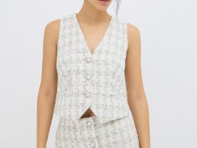 Твидовый жилет, Белый