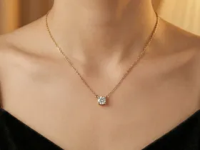 Колье из желтого золота э0312кл08210860