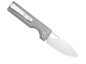 Складной нож Kizer Little Ringbo, сталь AEB-L, рукоять алюминий, серый