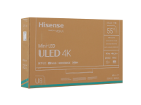 Телевизор Hisense 55U8Q темно-серый Mini-LED UHD 120Hz Smart TV, 55", LED 4K UHD, 120 Гц, Smart TV, серый