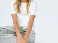 Футболка со стразами для девочек, Белый