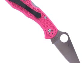 Складной нож Spyderco Delica 4 сталь S30V, рукоять Pink FRN