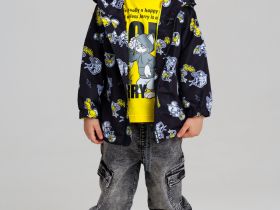 Куртка детская текстильная с полиуретановым покрытием для мальчиков (ветровка)