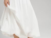 Юбка-баллон длины миди