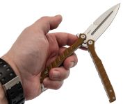 Нож-бабочка (балисонг) Ромул, сталь D2, рукоять G10