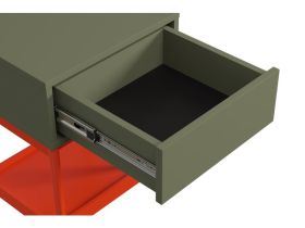 Тумба прикроватная Изи 40x56 Оливковый/Оранжевый