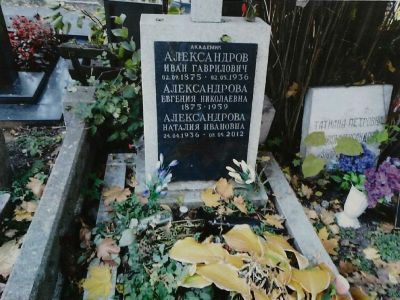 Могила Александрова Ивана Гавриловича (1875-1936)