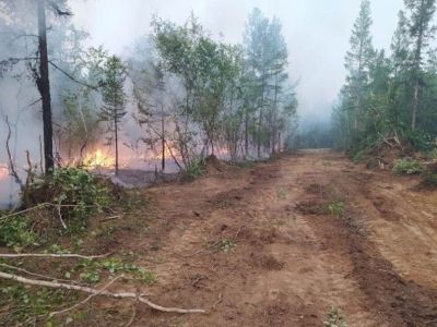 Ликвидирован пожар рядом с нефтебазой в Нерюнгринском районе Якутии