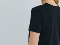 Базовая футболка из плотного хлопка, Черный