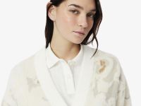 Женский кардиган Lacoste с цветочной вышивкой