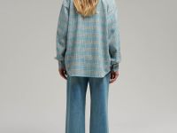 Рубашка прямого кроя в клетку