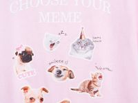 Футболка c AR-принтом для девочек, Розовый